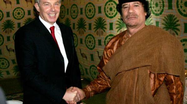 consilierul blair si fugarul gaddafi o mascarada cu iz occidentala