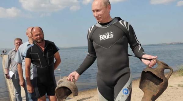 putin si a regizat expeditia arheologica