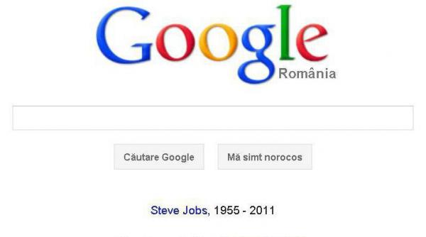google ii aduce un omagiu lui steve jobs pe pagina sa principala