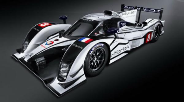 peugeot 908 hybrid4 a fost la antrenament pe circuit