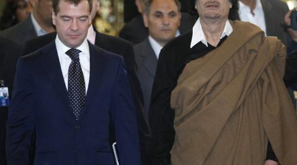 medvedev saluta vestea capturarii lui gaddafi