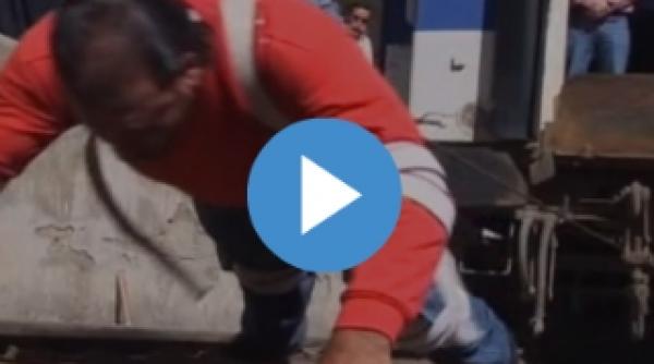 cel mai puternic om din lume un sirian a tras un vagon incarcat cu calatori video