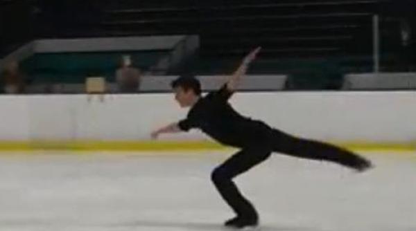 un patinator american a uimit lumea cu primul cvadruplu lutz executat intr o competitie video