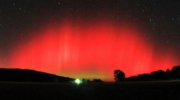 imagini spectaculoase aurora boreala surprinsa in arkansas video
