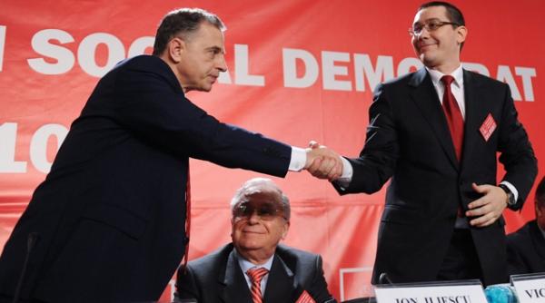 ponta cere excluderea lui geoana din psd iliescu il sustine pe geoana