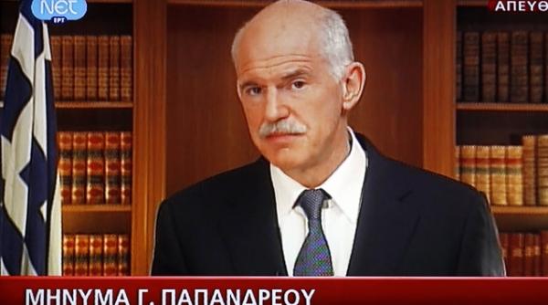 premierul greciei georgios papandreou a demisionat