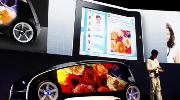 concept de senzatie dezvaluit la tokyo toyota fun vii un ecran gigant pe patru roti video