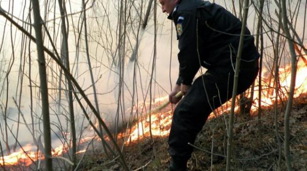 incendiu puternic in masivul bucegi pe creasta bucsoiului
