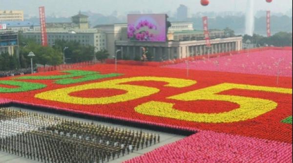 cea mai mare parada militara din istoria coreei de nord in slow motion video