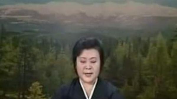 momentul in care televiziunea de stat anunta moartea lui kim jong il prezentatoarea este imbracata in negru si plange video