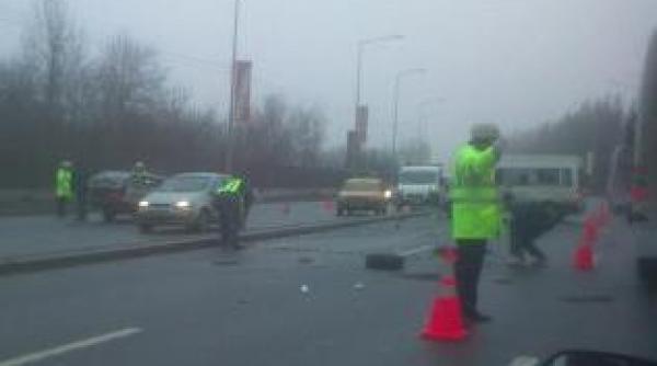accident grav pe dn1 la ciolpani o persoana a murit in urma ciocnirii unui microbuz cu o dacie