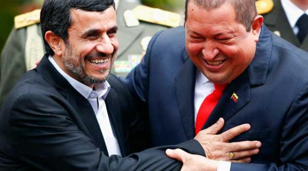 chavez si ahmadinejad ironizeaza sua