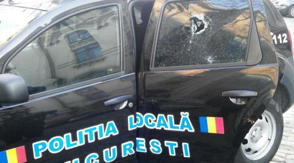 black duster down cum si au luat pietre de la ultrasi si gaze de la jandarmi politistii locali din centrul istoric