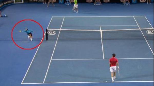 reflex fabulos al baiatului de mingi la australian open video