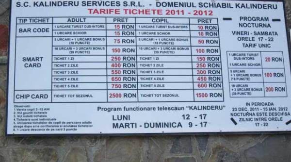 reduceri de preturi la partia din busteni ski pass ul pentru o zi costa acum 125 de lei