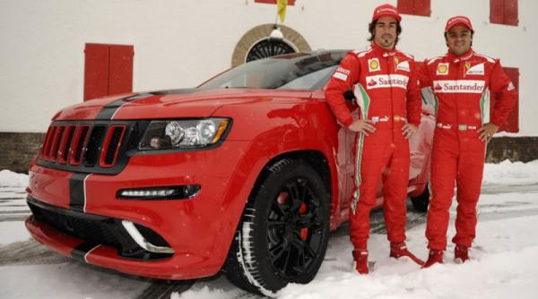 grand cherokee srt8 pentru alonso si massa