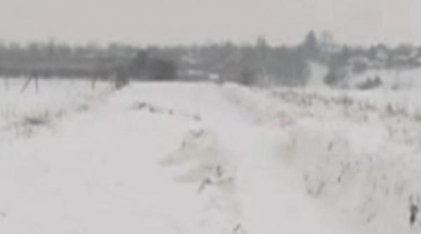 doua sate din calarasi izolate de doua zile dupa ce toate drumurile de acces au fost acoperite cu zapada