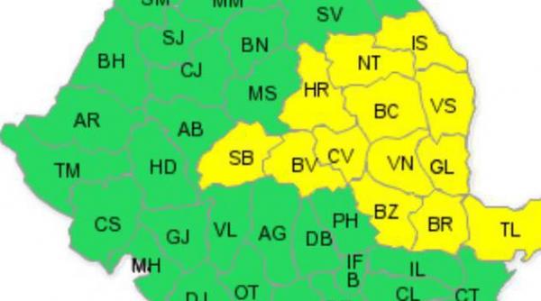 anm a retras codul portocaliu si a instituit cod galben de ninsori pentru 13 judete vezi zonele vizate