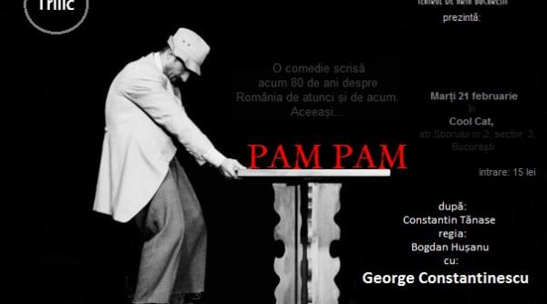 compania trilic prezinta spectacolul pam pam interpretat de george constantinescu la cool cat
