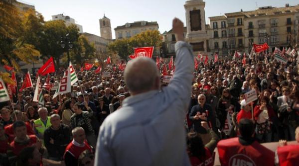 mitinguri impotriva austeritatii in toate cele 27 de tari ue sindicalistii austeritatea va adanci recesiunea