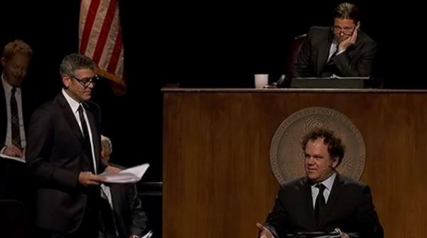 video brad pitt george clooney si kevin bacon intr un spectacol de teatru despre casatoriile gay