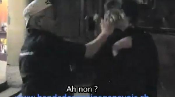 ex presedintele elvetiei atacat cu o tarta in plina strada video