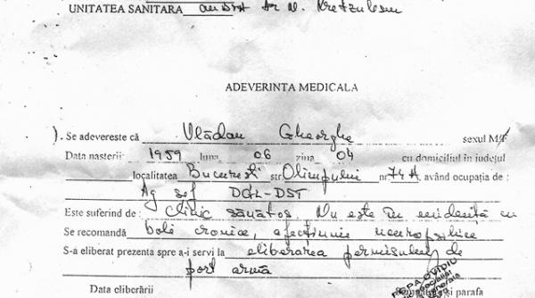 liviu popa da ti demisia dovada medicala exista in dosarul lui vladan