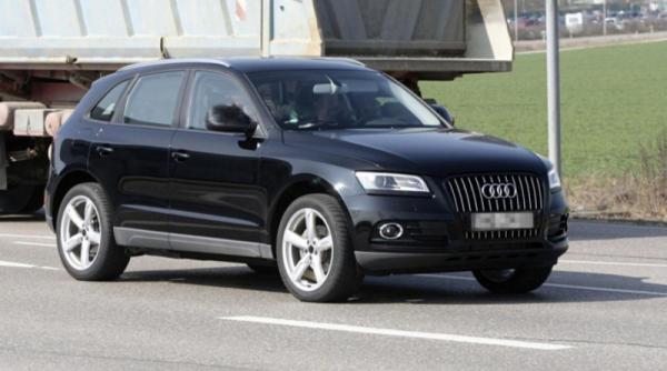 audi q5 cu facelift surprins cu garda jos