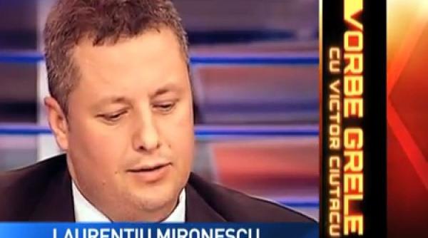 laurentiu mironescu la vorbe grele cu victor ciutacu vineri seara de la 22 00 la antena3