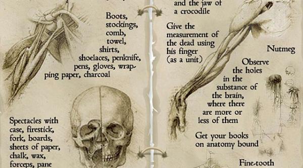 leonardo da vinci isi nota ce trebuie sa faca intr o zi vezi lista de sarcini fascinanta a renumitului pictor sculptor si om de stiinta