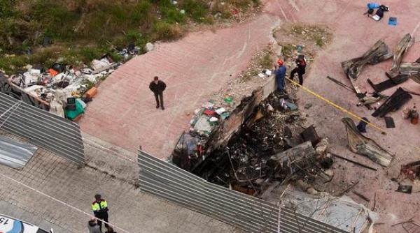 tragedie in spania patru romani au murit arsi de vii intr o baraca improvizata din barcelona video