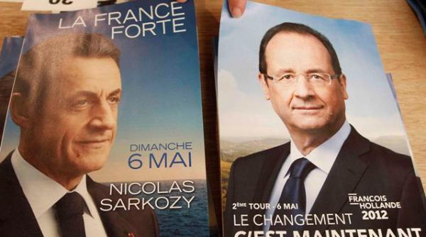hollande si sarkozy diferenta de doar patru procente presedintele francez lucrurile stau pe muchie de cutit
