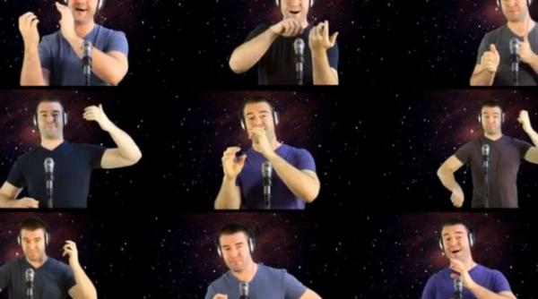 video tema muzicala din star wars realizata vocal din 90 de inregistrari si 300 de ore de productie