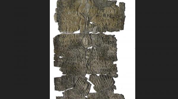 un blestem stravechi gravat in piatra descoperit intr un muzeu din bologna