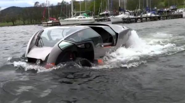 scamander prima masina care merge pe apa video