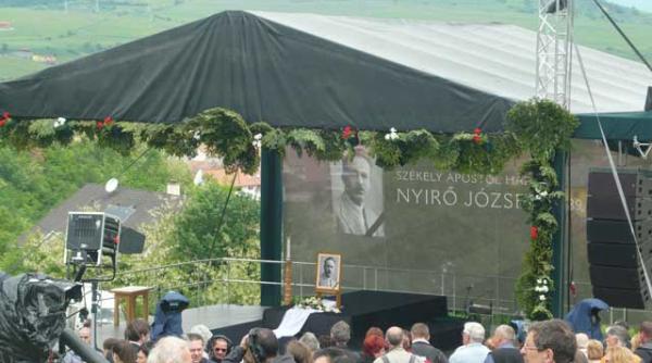 tensiunile diplomatice romano ungare se mentin desi reinhumarea scriitorului maghiar nyiro jozsef nu a mai avut loc