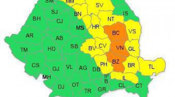 codul portocaliu de ploi prelungit pentru trei judete vezi prognoza meteo pana joi