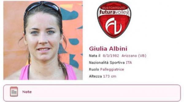 voleibalista italiana giulia albini s a sinucis aruncandu se in bosfor