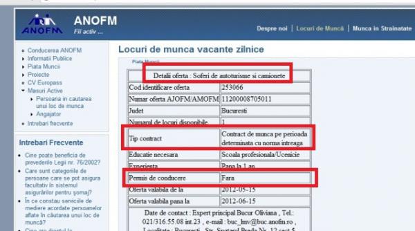 culmea ofertei de munca la romani se cauta soferi fara permis vezi site ul anofm