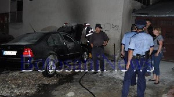 botosani masina unui procuror diicot incendiata