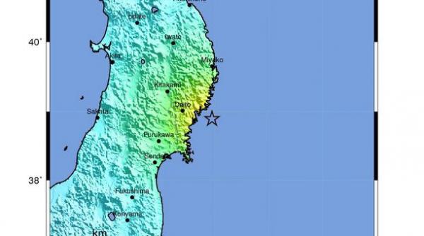 cutremur puternic in largul japoniei la 140 de kilometri de orasul sendai nu s a emis alerta de tsunami