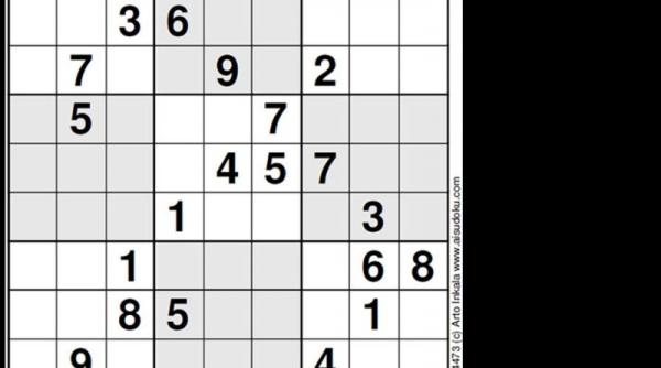 cel mai complicat sudoku din lume crezi ca poti sa l rezolvi
