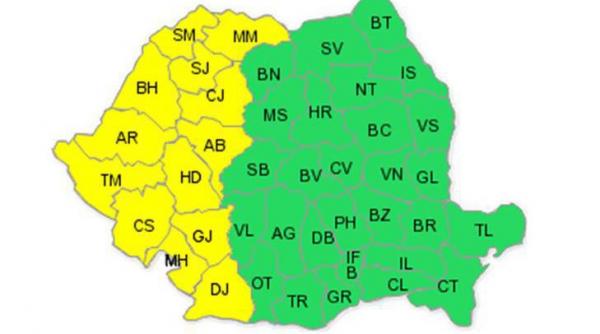 cod galben de canicula in vestul tarii temperaturile vor atinge 37 de grade celsius