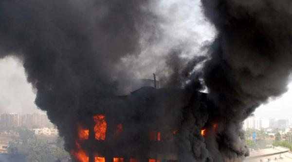 incendiu de proportii la fabrica de tricotaje din nehoiu