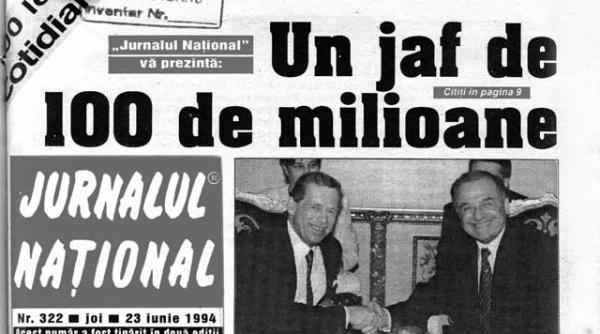 jurnalul national 1994 jaf de 100 milioane pe dn1