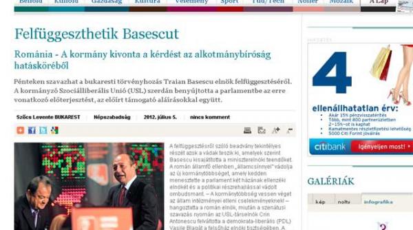 presa straina traian basescu fostul capitan de marina care ar putea pierde carma tarii