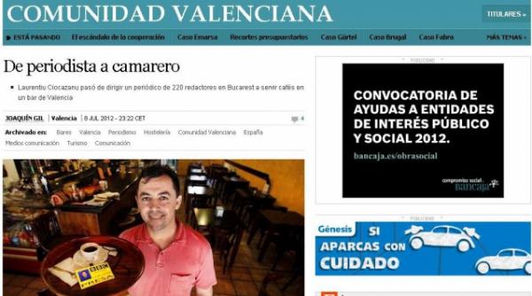 el pais laurentiu ciocazanu fost director la adevarul vinde chiftele si omlete in valencia