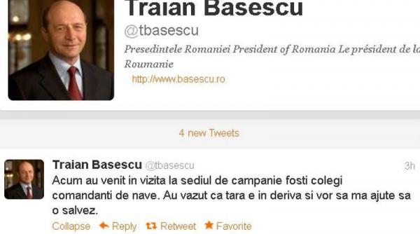 basescu are flota pentru referendum vezi ce scrie presedintele suspendat pe twitter