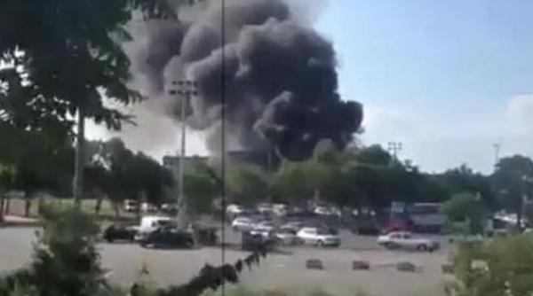 video imagini in premiera cu aeroportul burgas din bulgaria la scurt timp dupa atacul terorist
