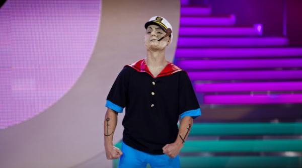 dan negru ii aduce pe napoleon si pe popeye la demascarea ghici cine se ascunde in spatele mastilor